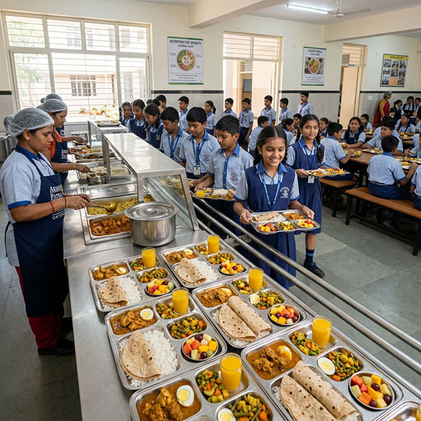 School and college catering services by Samaanvii Food Services in Mangalore