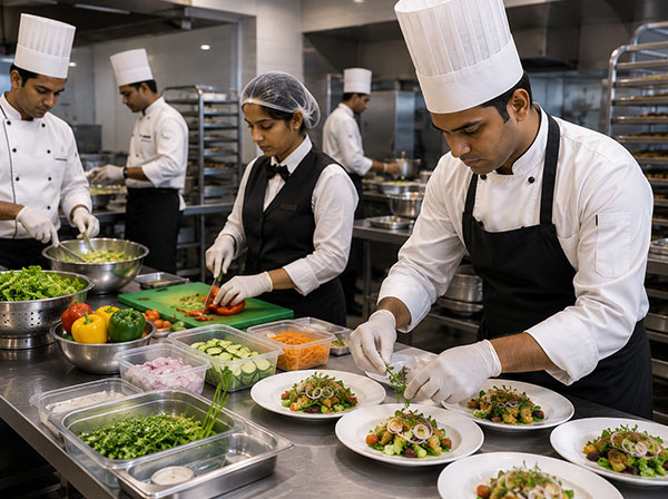 Professional catering execution at an event in Mangalore